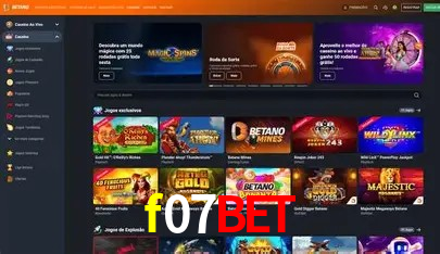 Ganhe prêmios incríveis na f07bet